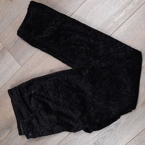 Liverpool Jeans black & gold velvet jeans, size 10